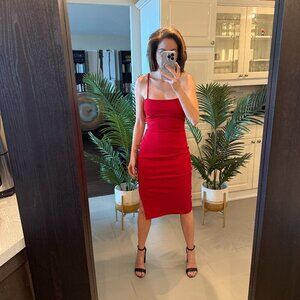 Show Stopper Red  Holiday Dress, Lulus, US S